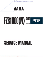 Yamaha Fazer Fzs1000 N 01 Service Manual