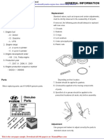 Hyundai Engine HMC l4kb9 Shop Manual