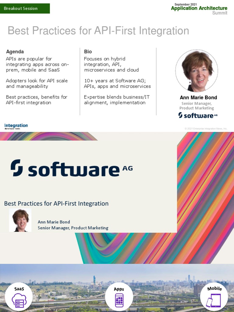 Best practices for api first integration slide pdf