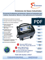 Analizador de Emisiones de Gases Industriales