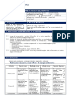 Rubrica Informe de Trabajo Colaborativo Sesión 3