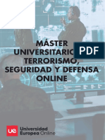 Master Universitario Terrorismo Seguridad y Defensa Online