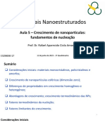 Aula 5 - Crescimento NPs Nucleao - Materiais Nanoest - R Amoresi