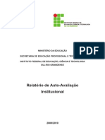 Relatório de Avaliação Institucional 2009-2010