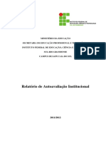 Relatório de Avaliação Institucional 2011-2012 Sapucaia Do Sul
