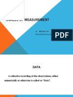 Class 2 - Scales of Measurement