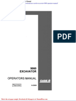 Case Crawler Excavator 9060 Operators Manual