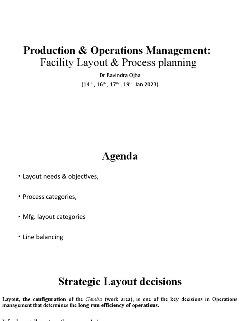 Session 5&6 - Process - Layout Planning | PDF | Inventory | Secondary ...