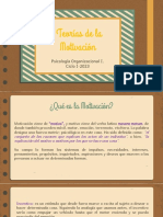 Clase Jueves 18 Mayo 2023 - Teorías de La Motivación