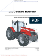 Massey Ferguson Mf8600 Operation and Maintenance Manual