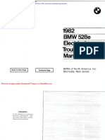 1982 BMW 528e Electrical Troubleshooting Manual