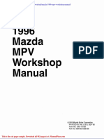 Mazda 1996 MPV Workshop Manual