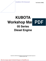 Kubota v1505 E3b Shop Manual