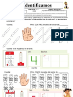 Identificamos y Contamos Hasta 6 Cantidades