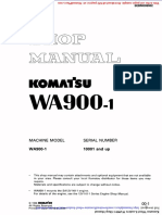 Komatsu Wheel Loaders Wa900 1 Shop Manual