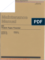 Caterpillar Track Type Tractor d4 Maintenance Manual Sebu5335 01