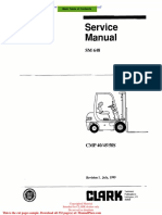 Clark SM 648 Service Manual