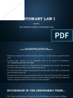 Lecture 2 - Inheritance Under Customary Law 2