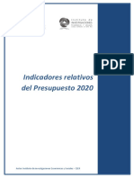 Informe IIES CEER Presupuesto 2020 Indicadores Relativos