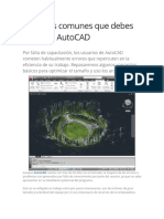 6 Errores Comunes Que Debes Evitar en AutoCAD