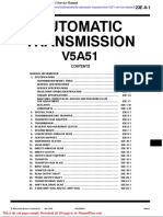 Mitsubishi Automatic Transmission 5a51 Service Manual