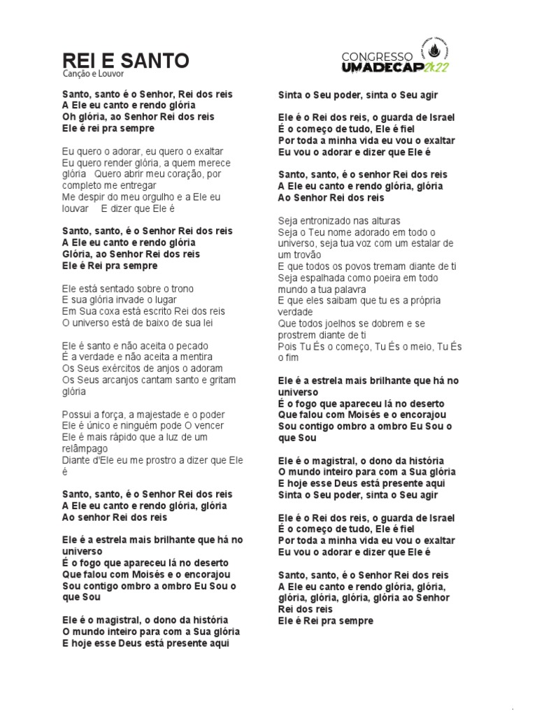 Rei e Santo | Download grátis PDF | Deus