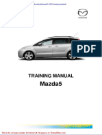 Mazda5 2005 Training Manual