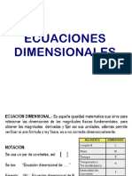 Ecuaciones Dimensionales