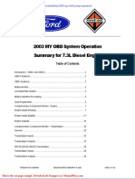 Ford 2003 My Obd System Operation