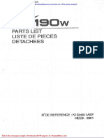 Daewoo Excavator DX 190w Parts Manual