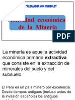 Actividad Económica de La Minería
