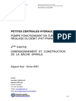 Pompe Fonctionnant en Turbine Avec Rêglage Du Débit (PAT-Francis) - 4ème Partie-Dimensionnement Et Construction de La Bâche Spirale