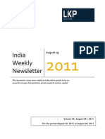India Weekly Newsletter 22nd August-28th August