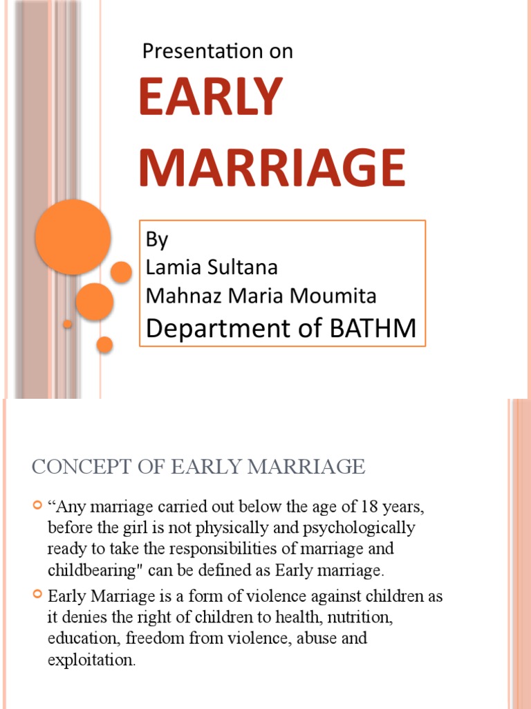 research proposal on early marriage pdf