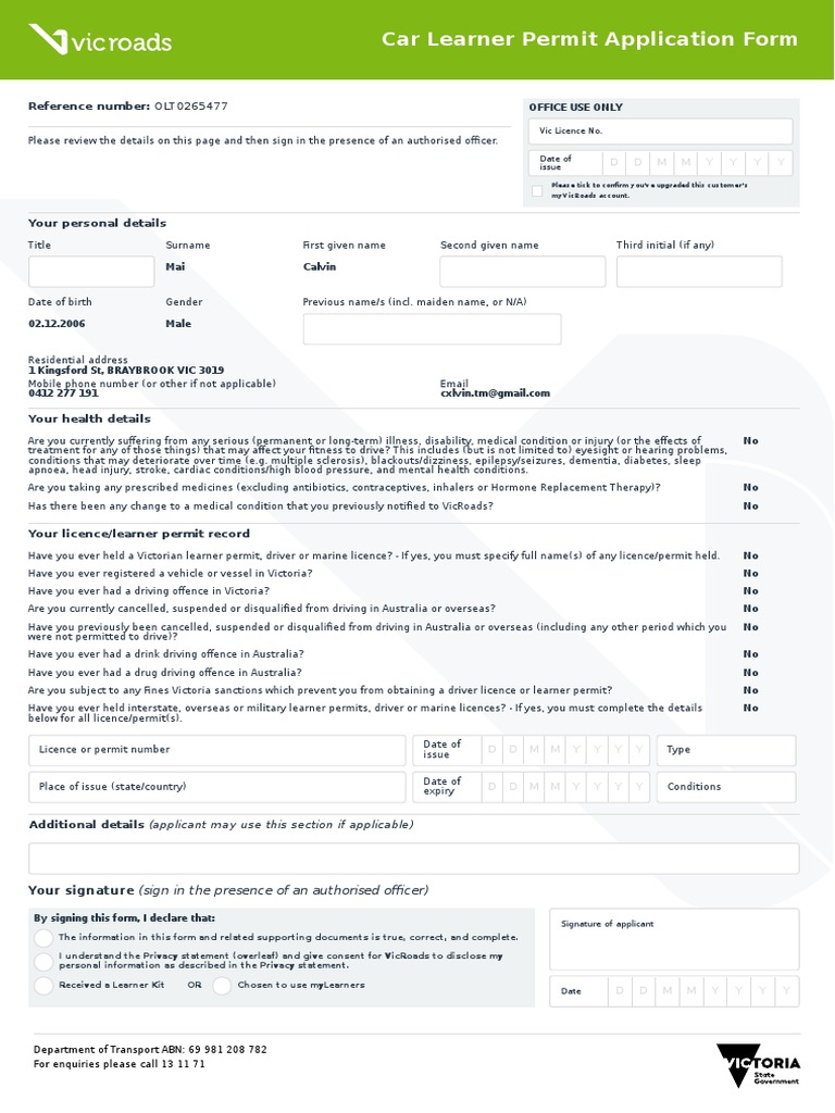 APPLY FOR A LEARNER S PERMIT WA intelligence overview