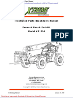 Xtreme Forward Reach Forklift Xr1534 Parts Manual