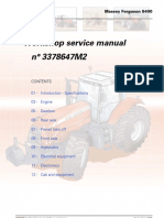 Massey Ferguson 8400 Workshop Service Manual