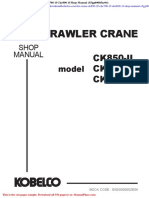 Kobelco Crawler Crane Ck850 2f Cke700 1f Cke800 1f Shop Manual S5gg00005ze04