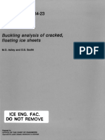 Adley, M.D., Sodhi, D.S (1984) Buckling Analysis of Cracked, Floating Ice Sheets. CRREL Special Report 84-23