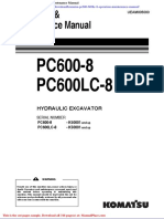 Komatsu Pc600 600lc 8 Operation Maintenance Manual