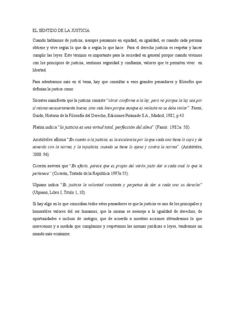 El Sentido de La Justicia | PDF