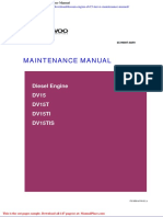 Doosan Engine Dv15 Tier II Maintenance Manual