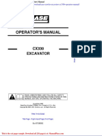 Case Crawler Excavator Cx330b Operators Manual