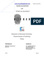 Download Ethical Hacking My Seminar Report by Dhyana Swain SN65809413 doc pdf