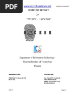 Ethical Hacking My Seminar Report