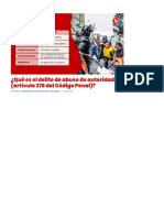 ¿Qué Es El Delito de Abuso de Autoridad (Artículo 376 Del Código Penal) - LP