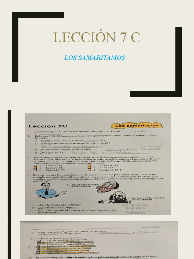 Lección 7 C | PDF | Historia