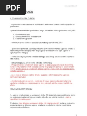 Radni Odnosi 2 | PDF