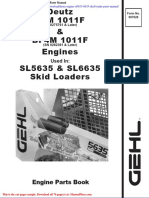 Deutz Engine Sl5635 6635 Skid Loader Parts Manual