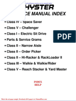 Massey Master Service Manual Index
